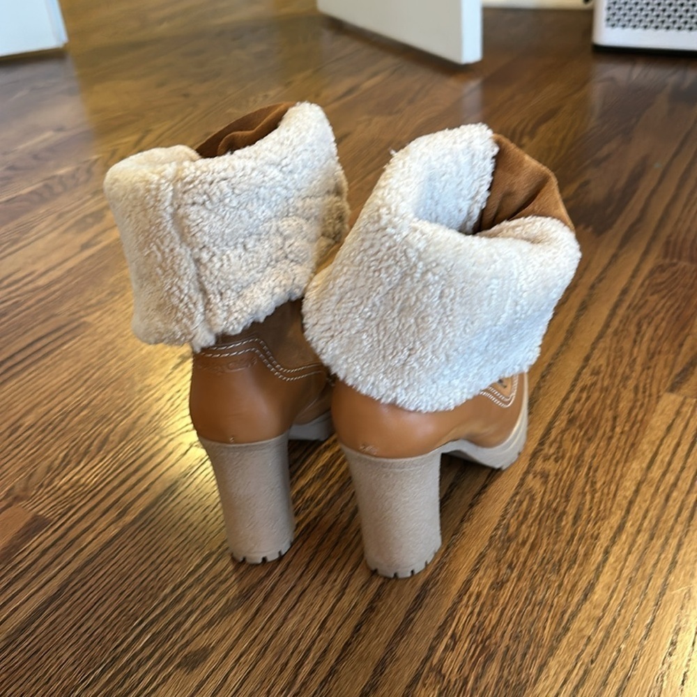 See byChloe high heeled suede and lambswool boots. Size 40. - Picture 3 of 4